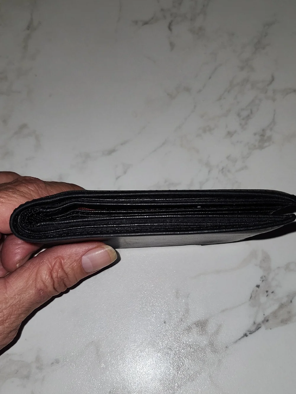 TUMI Delta Global Double Billfold Black Leather Wallet